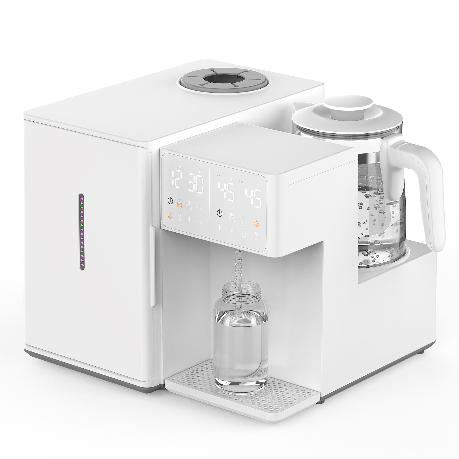 Oushi Uv Bottle Sterilizer Cabinet Baby Drying Constant Temperature Kettle Milk Making Machine Two-Three-In-One Feeding Table