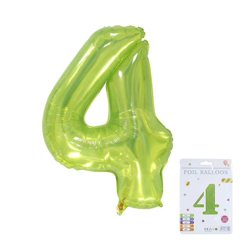 Globo digital de 32 pulgadas, embalaje de tarjeta de papel independiente, versión estadounidense, película de aluminio delgada, embalaje fino, papel de aluminio, globo de cumpleaños