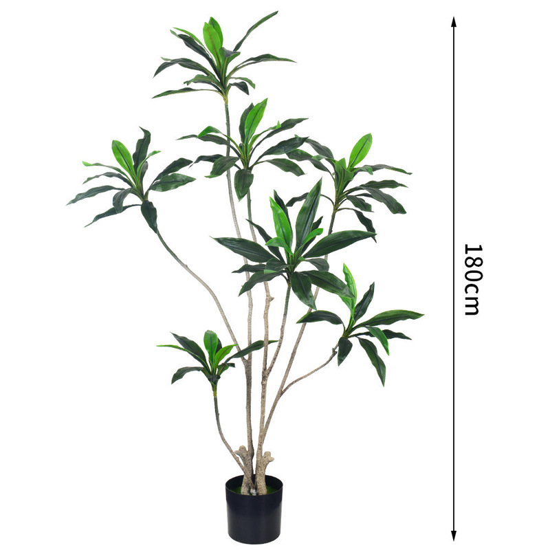 仿真绿植高端轻奢巴西木室内客厅装饰落地摆件仿生假植物盆栽造景|undefined