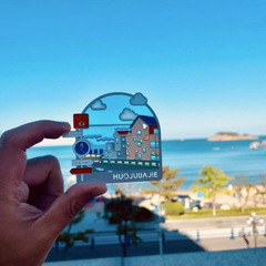 # 見栄えの良い磁気冷蔵庫用マグネット、威海トーチエイトストリートカモメ、青島の観光名所のお土産ギフト