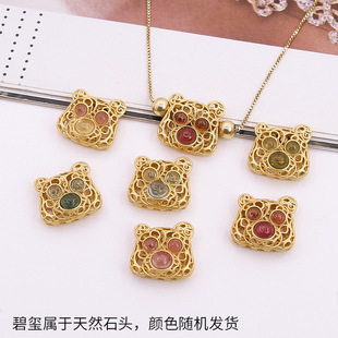 S925���y��Ȼ�̭t�U��С���^����DIY�Ʒ����ʺ�ŷ������^����
