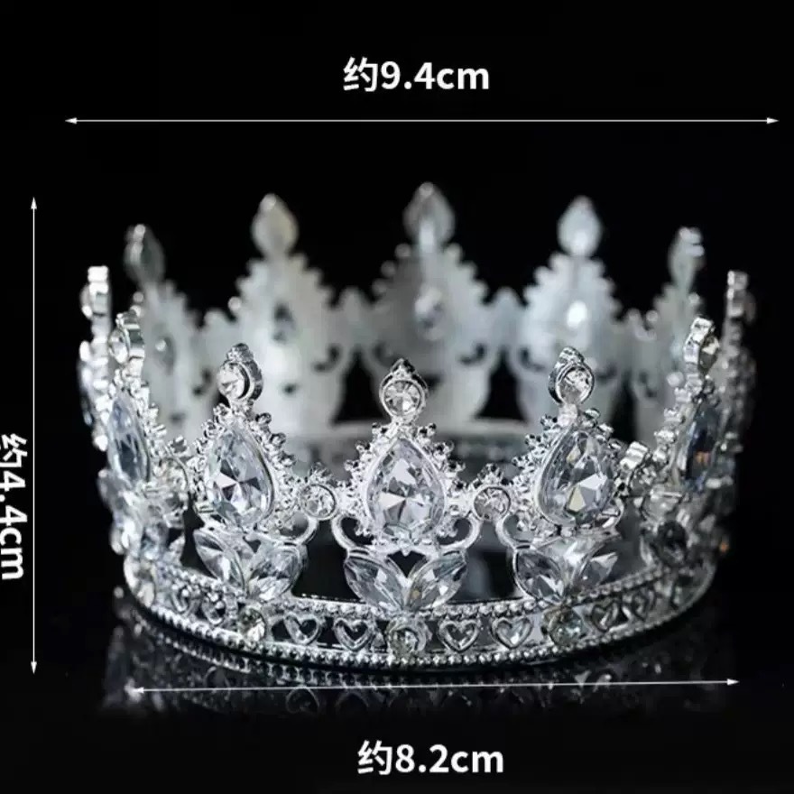 플라스틱 12구 원형 은색 물방울