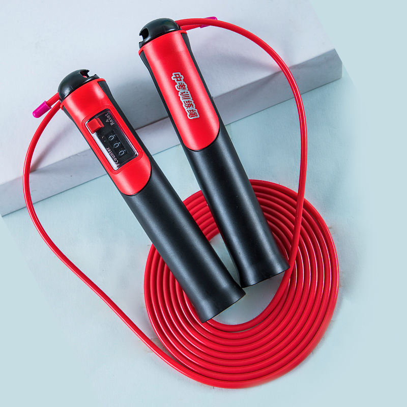 6569 cuenta de alambre de acero cuerda de saltar con peso cuerda de saltar alargada estudiante senior Escuela Secundaria examen entrenamiento saltar cuerda prueba física ejercicio cuerda de alambre