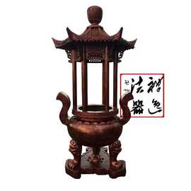 厂家直供 铸铁香炉 圆形六龙柱带盖香炉 大型铸铁香炉 寺庙香炉