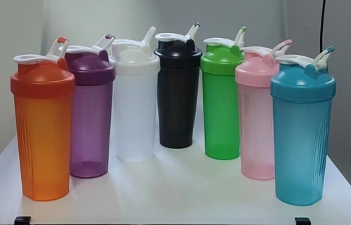 High-end order 600ml shaker cup protein powder sports water bottle with ball shaker cup, no handle with handle, printable