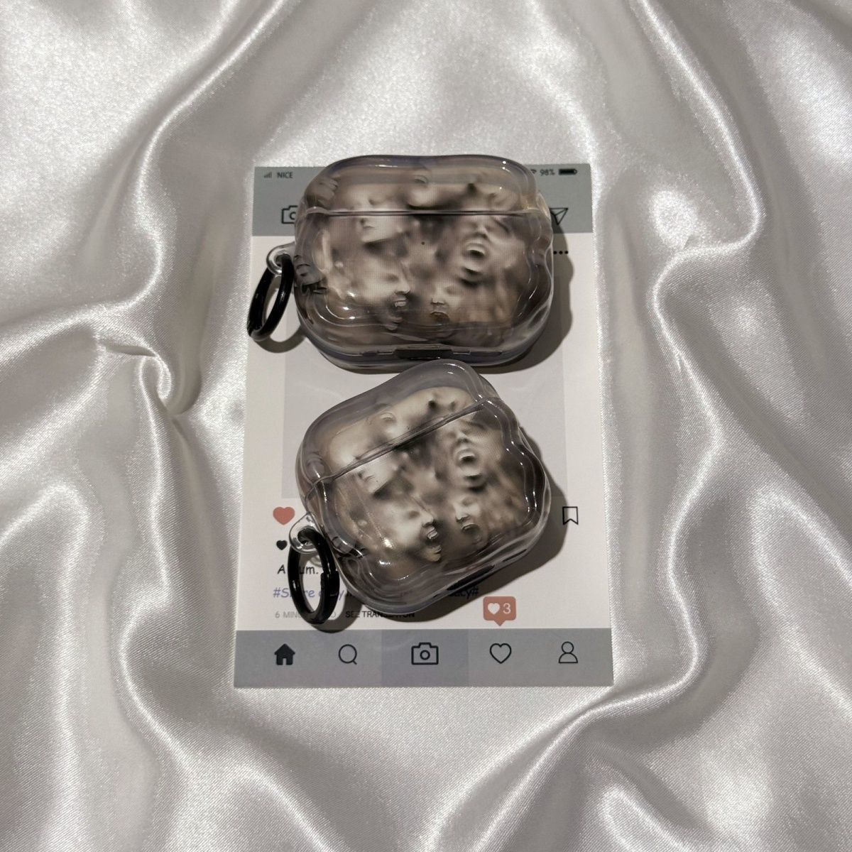 Estatuas de arte extrañas para airpods4 auriculares airpodspro3 funda bluetooth 5 pro2 generación image 2