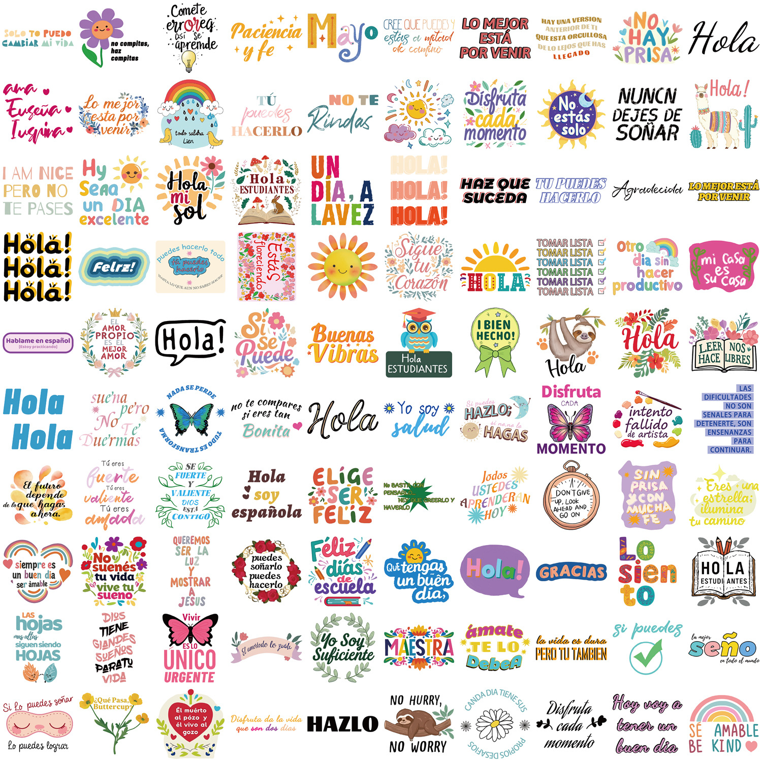 35g Weight Stickers Stationery Type 1 Set Quantity School Occasion PVC Material Guitar, Letter, Graffiti Pattern Cute Style 1 Set Guitar Letter Graffiti School PVC Cute Stickers 1
