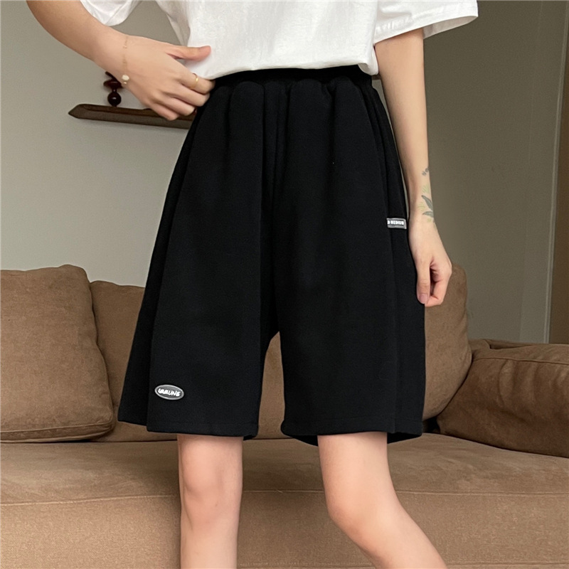 A- line Wide Leg Sports Shorts Women's Casual Pants Summer High Waist Loose Slimming Outer Wear Fashionable Running Pants Trendy A- line Wide Leg Sports Shorts Women's Casual Pants Summer High Waist Loose Slimming Outer Wear Fashionable Running Pants Trendy
