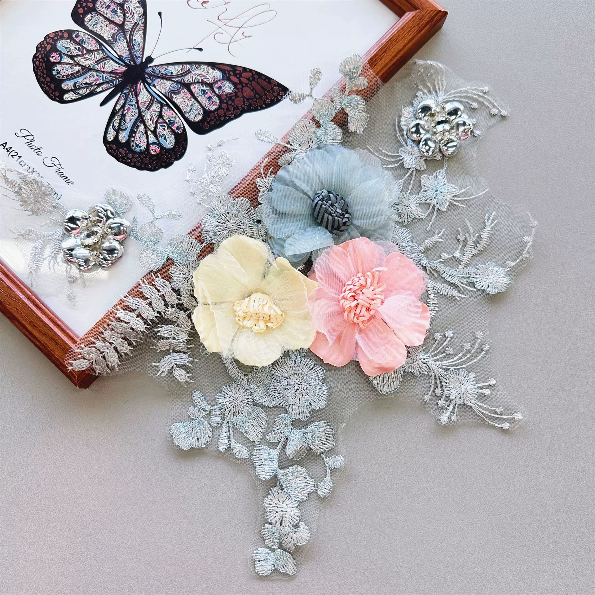 Lace sticker, fashionable wedding dress lapel pin, new collection, wholesale