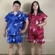 Disposable bath clothes plus size sauna clothes pure cotton moxibustion clothes water massage clothes bath room massage sweat steaming clothes