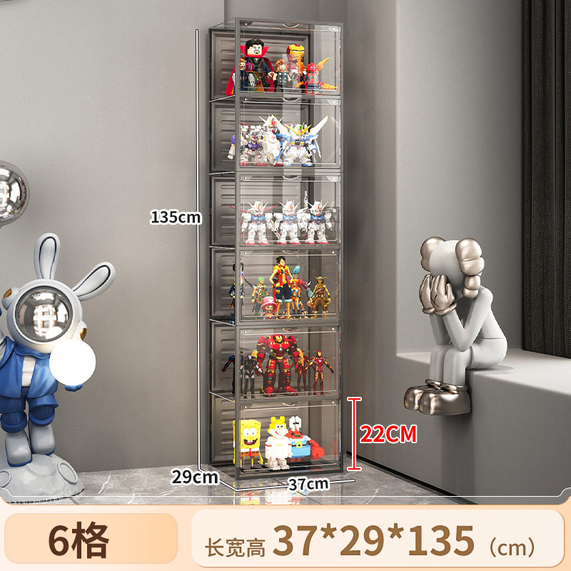 手办展示柜适用儿童玩具积木收纳置物架盲盒家用拼装陈列柜子|undefined