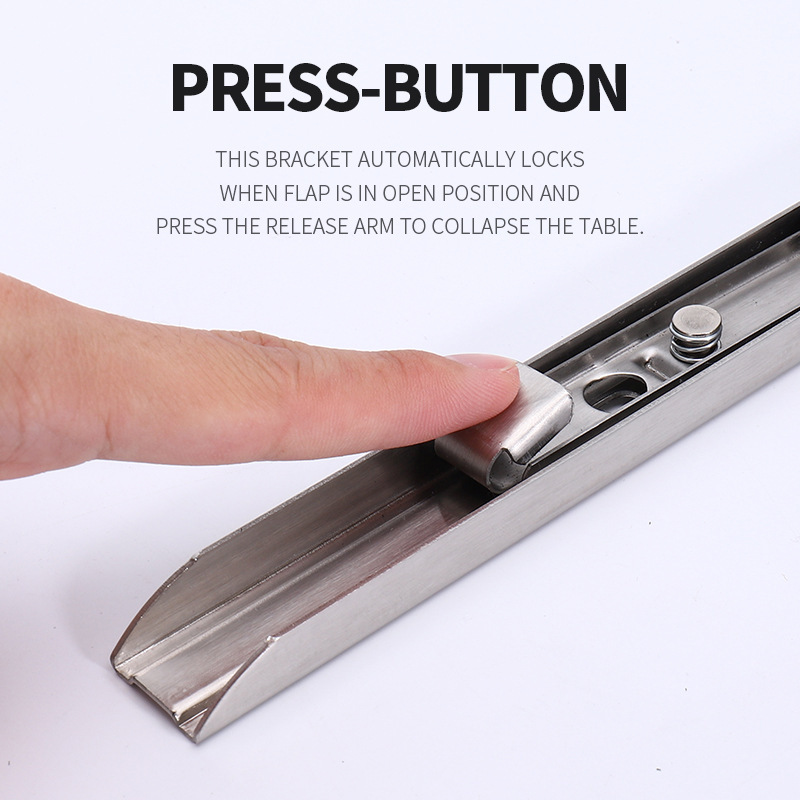 De acero inoxidable de tipo F de Primavera móvil plegable triángulo soporte de pared soporte de partición de hardware al por mayor