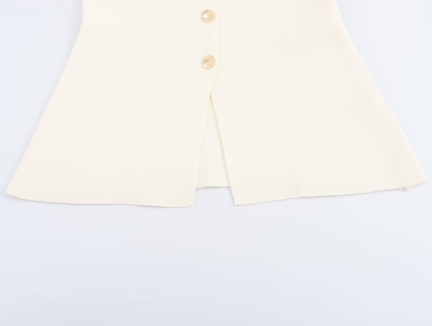 Button Design Wholesale Women's Casual Elegant Streetwear Solid Color Sleeveless Button Tank Tops