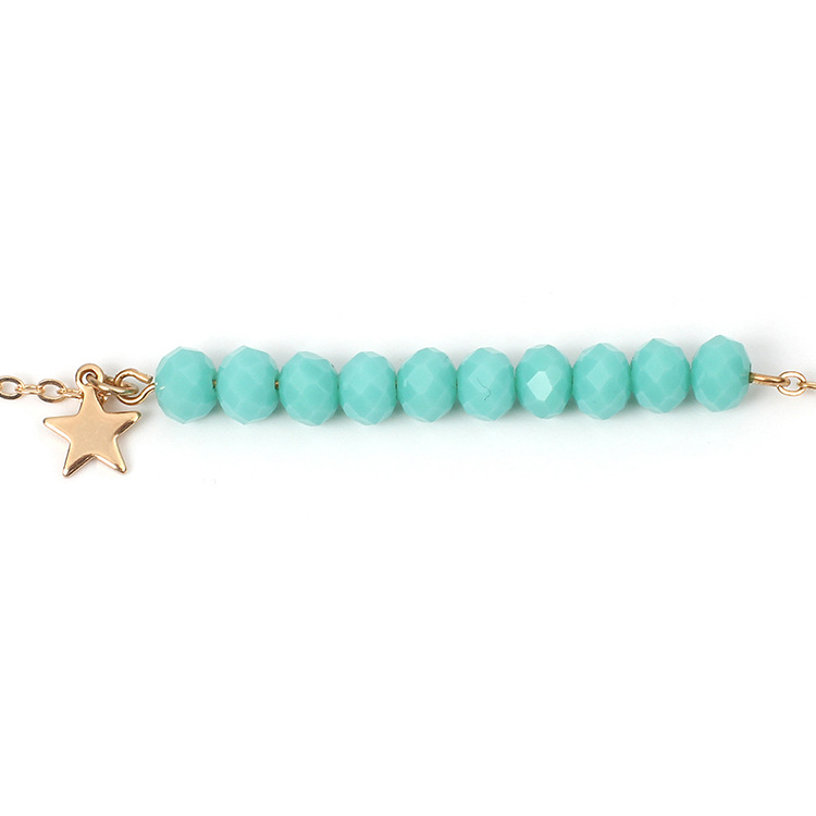 4g Weight Bracelets Classification Women'S Gender White, Red, Green Color  New Simple Crystal Bracelet 5