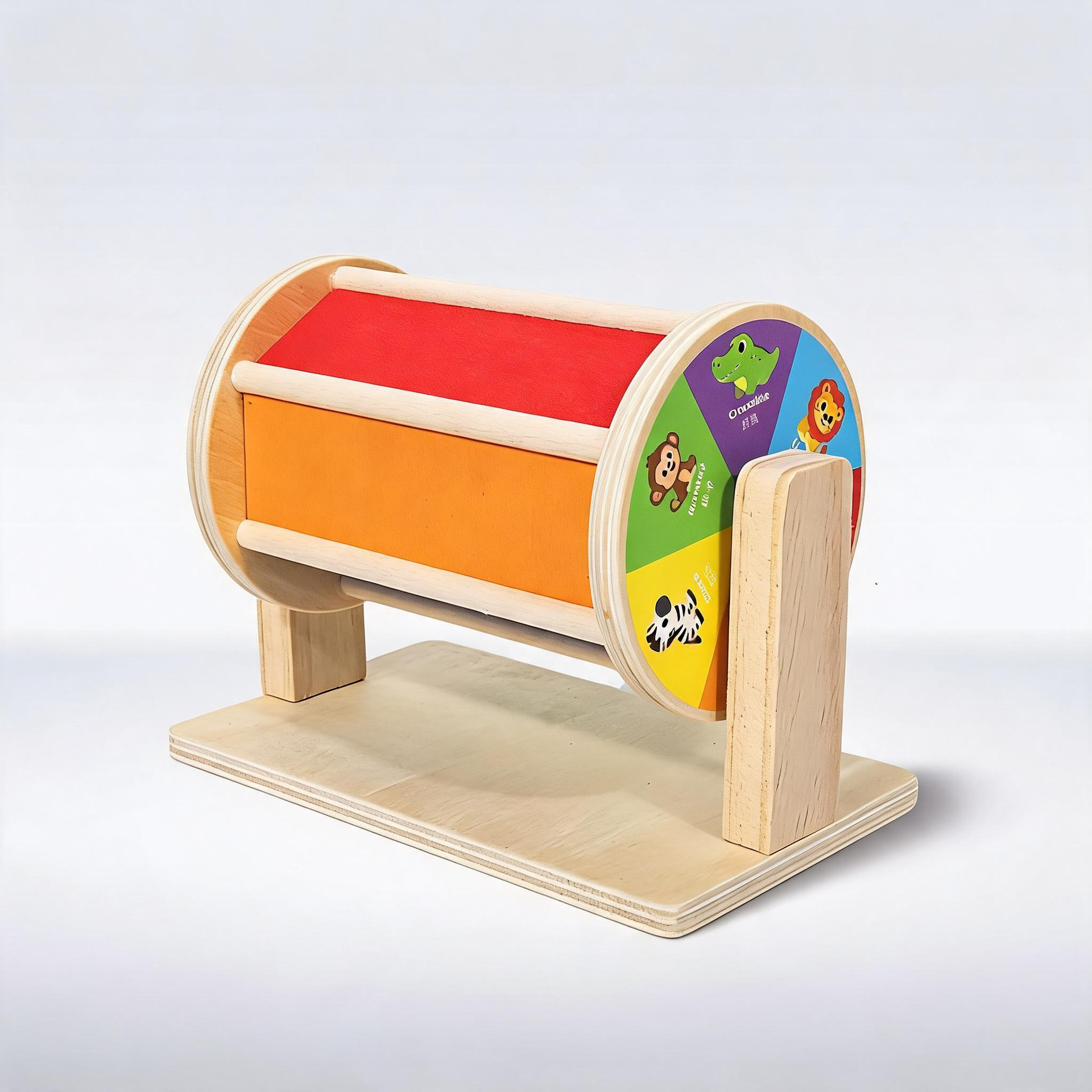 Tambor textil de madera maciza haed Montserrat 0 - 3 años de edad infantil juguetes de rompecabezas tambor Montessori