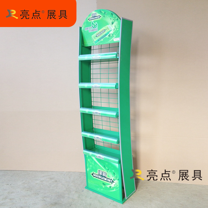 便利店食品展架 商超单双面食品货架 食品堆头展示架促销架优惠