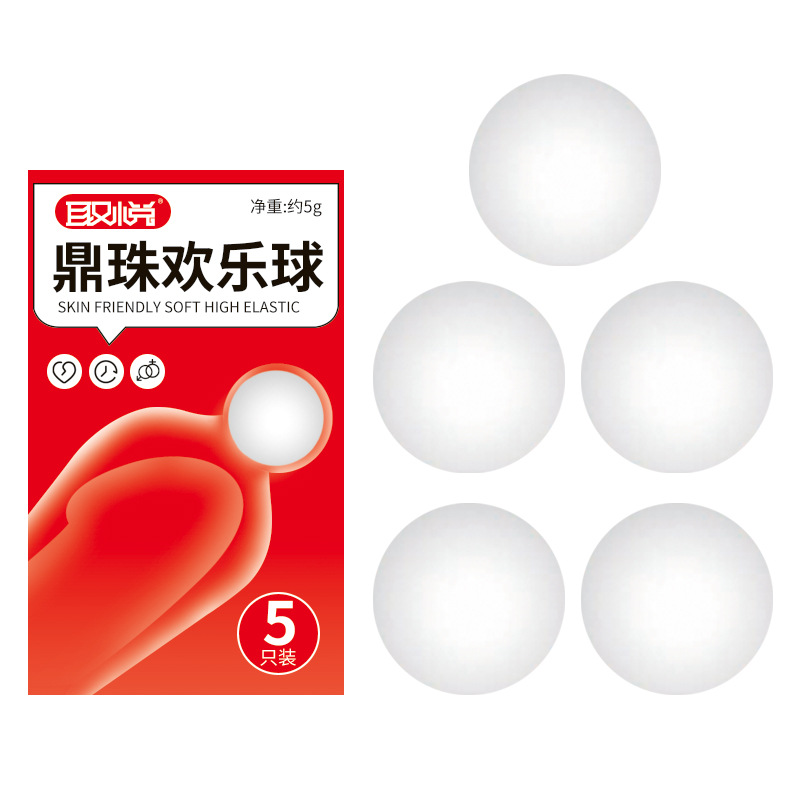 Bolas de alegría para satisfacer Dingzhu, que se pueden poner en el condón, bolas de bolas
