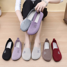 老北京布鞋女网鞋夏季透气网面妈妈鞋平底防滑中老年休闲奶奶鞋女