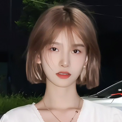 Cheng Ming Women's Sand Golden Blonde Summer Air Stray Hair Bob Cut Sweet New Style Natural Full Head Wig