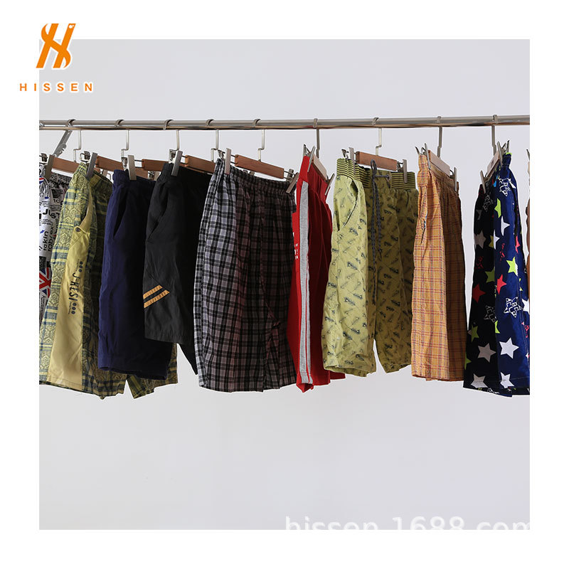 二手衣服旧衣服男士短裤used clothes men shorts批发出口利比亚