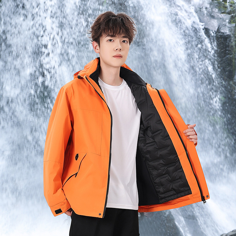 【极境雨】户外三合一冲锋衣防风防雨登山服男女宽松休闲夹克外套|undefined