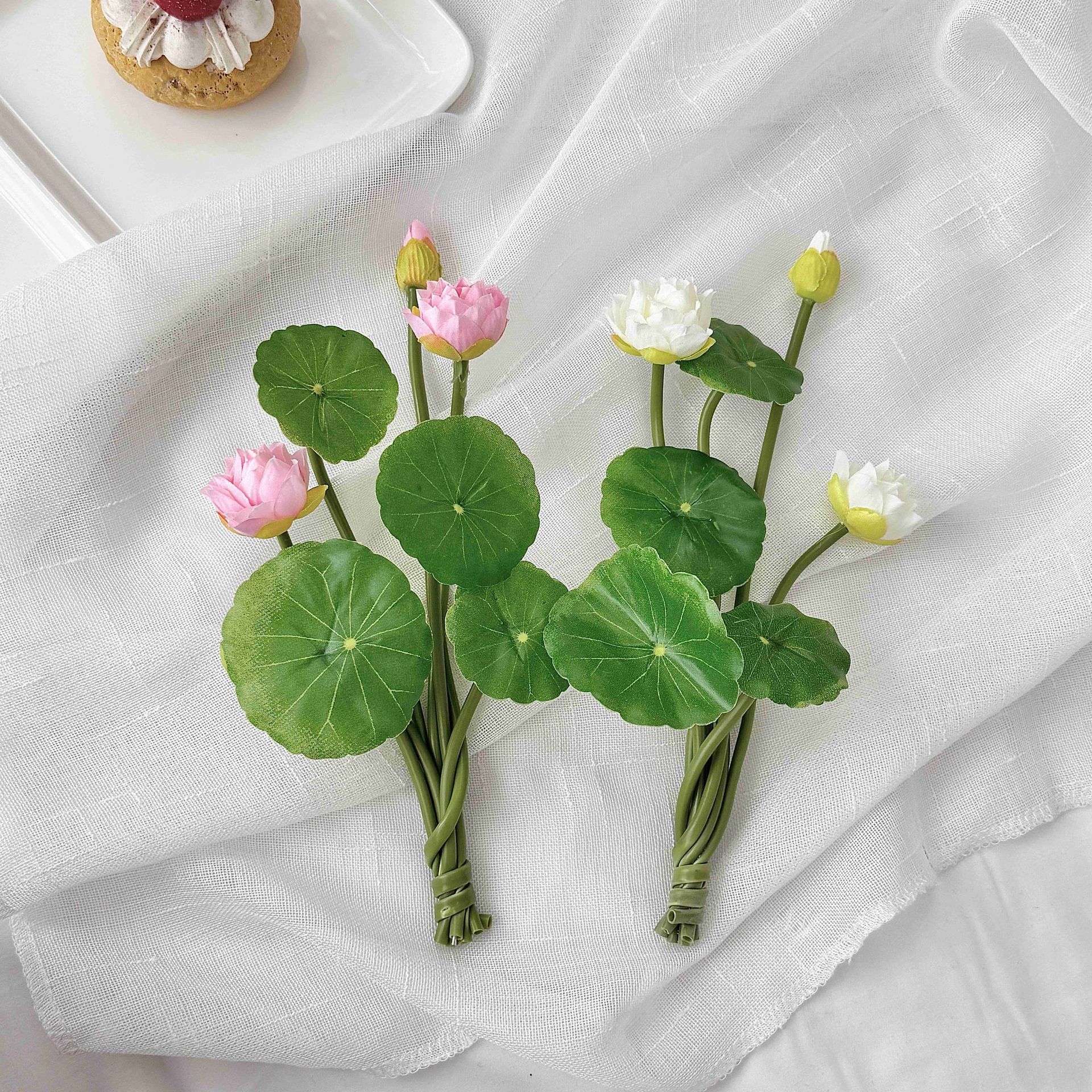 Flores artificiales de loto chino, flores artificiales, flores, flores falsas, decoraciones de loto, fabricantes de ramos al por mayor