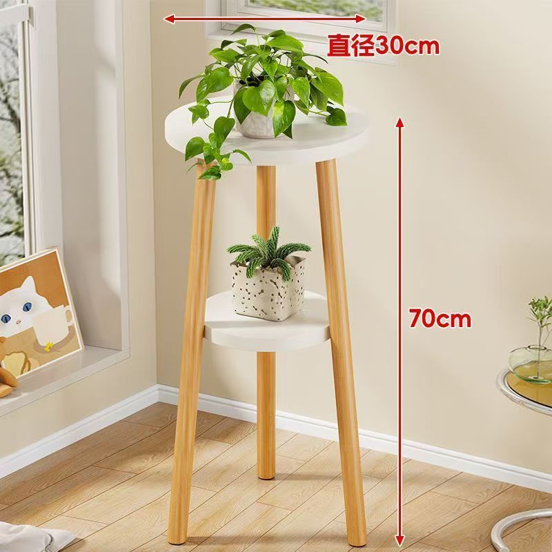 垂直フラワースタンド、床置きフラワースタンド、バルコニー木製層状植木鉢ブラケット、屋内外の緑の植物の装飾ディスプレイ棚|undefined