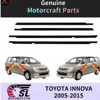 Подходит для Toyota INNOVA2005-2015, оконная полоса, внешняя стеклянная полоса для удержания воды под давлением