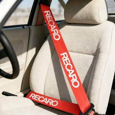 Car seat belt – branded universal car seatbelts - rec-red