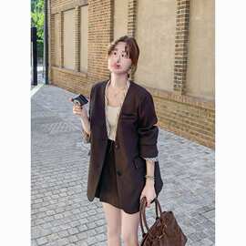 2025外套气质秋复古新款小个子显瘦西装轻熟风西服外套女