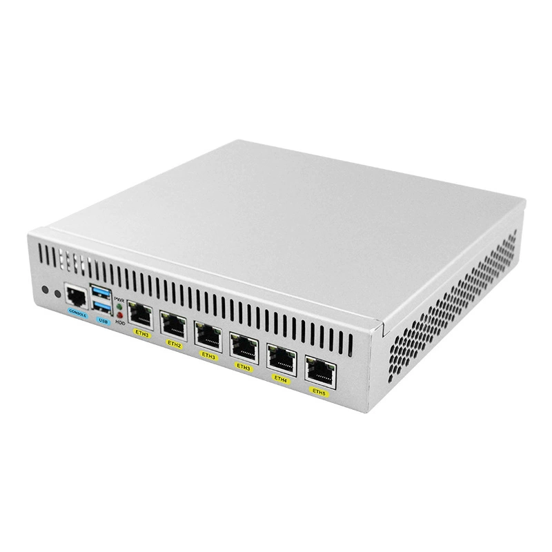 Двойной контроль N5105 четырехъядерный 6 6 сетевых портов Гигабит Road Institute of Control Machine Firewall восьмого поколения 11-го поколения I5 113