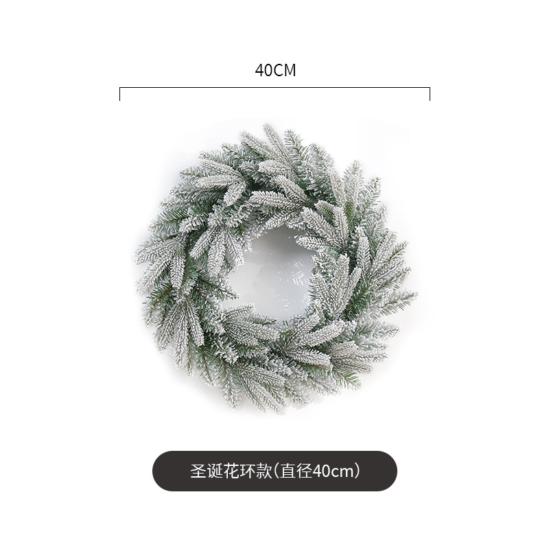 Amazon para Navidad PE mezclado guirnalda decoraciones puerta creativa colgante árbol de Navidad anillo adornos regalo