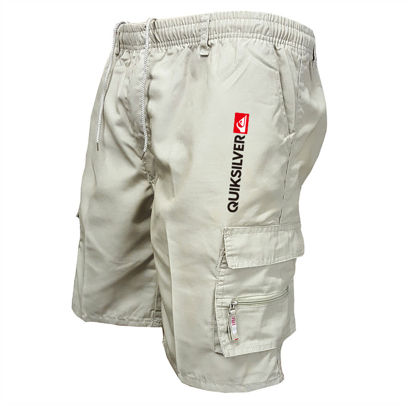 Cross-border moda multi-Bolsillo ropa de trabajo pantalones cortos de los hombres casual quinto pantalones de comercio exterior Amazon Venta caliente guardapolvos