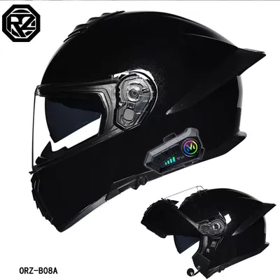Motosiklet dəbilqələri for Men and Women Bluetooth Revealed - m-bright-black-transparenty10-bluetooth-hard-microphone