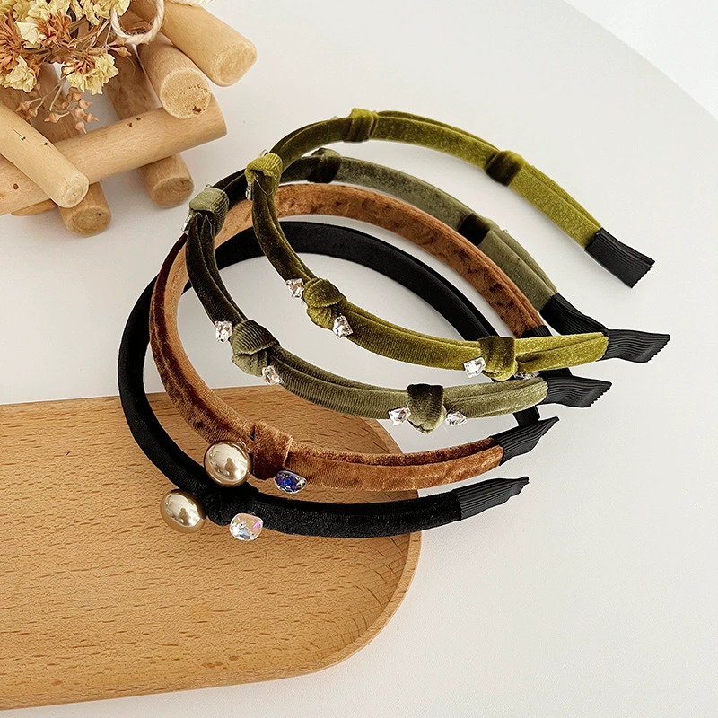 Retro universal headband, hair accessory, french style, high-quality style, 2023