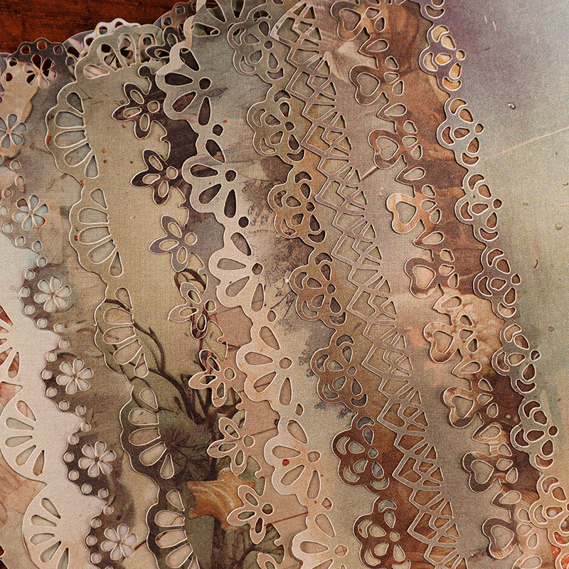 Fantasía aventura serie retro hueco frontera material papel DIY diario decoración base material estilo retro carta papel