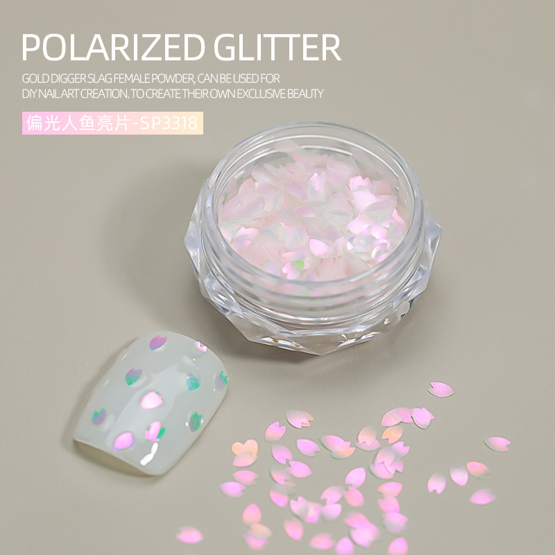 Lentejuelas de uñas, lentejuelas de sirena polarizada irregular, brillo fino, mariposa mixta, estrellas, lentejuelas, joyas de uñas