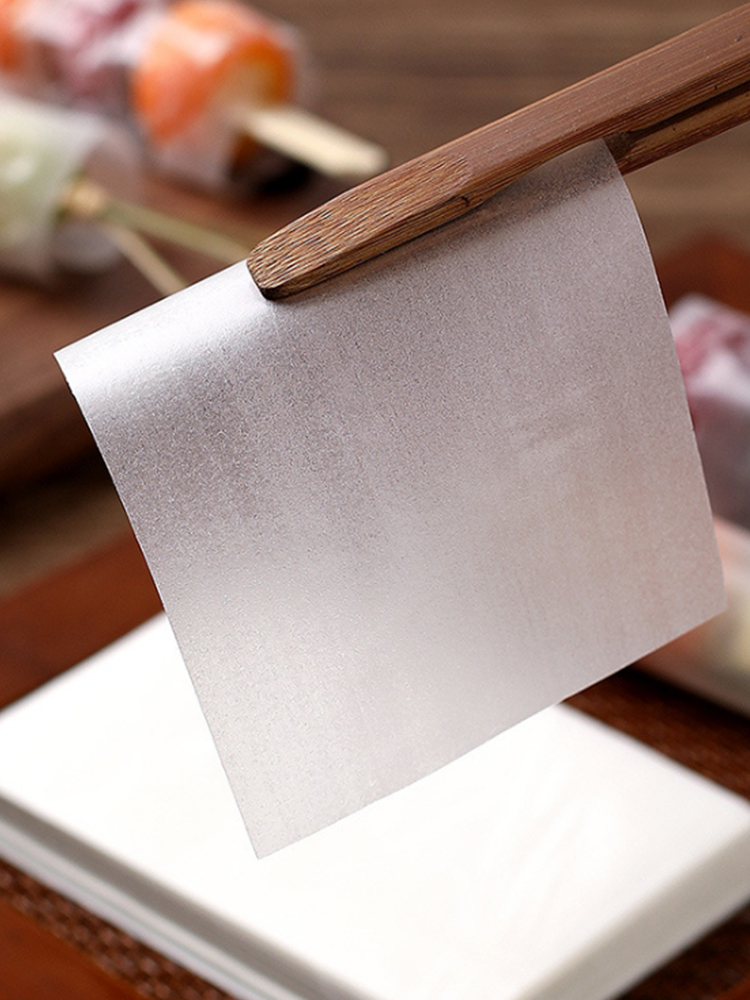 Papel de arroz pegajoso para pastel de arroz pegajoso, papel de azúcar comestible, papel de embalaje de caramelo de nieve, pastilla de nieve, dulces helados, calabaza