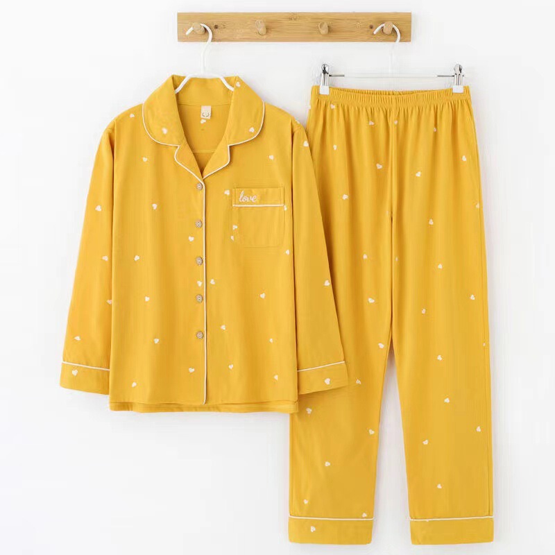 Women's Pure Cotton Middle-Aged Mother's Long-Sleeved Spring and Autumn Cotton Suit Cardigan Thin Middle-Aged and Elderly Pajamas