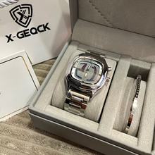 千禧年外贸复古时尚非机械男士手表潮流小众炫酷动态数字双显腕表