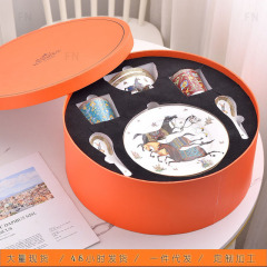 H家駿馬シリーズ骨磁器食器皿十点セット食器ギフトボックス包装家庭用ジョー引っ越し結婚祝いプレゼント卸売り