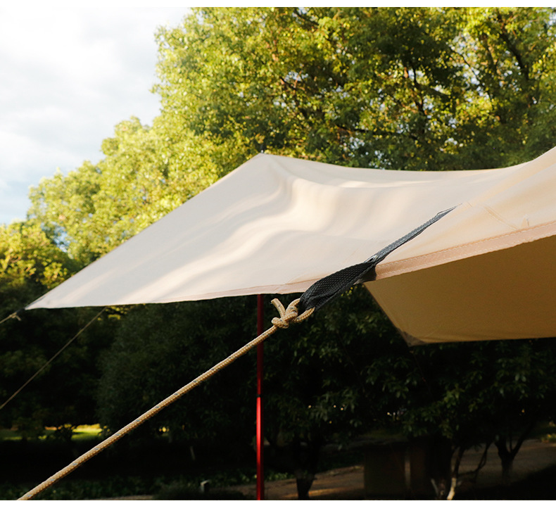 Manufacturer Customized Tent for Outdoor Use, Rainproof, Sunshade, Extra Large and Thick, for Camping and Fishing, with Tech Cotton Fabric and Iron Frame for Sun Protection