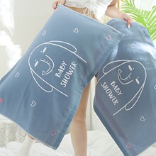 秋冬纯棉纱布枕巾一对装情侣枕头巾柔软吸汗四季欧式成人盖巾