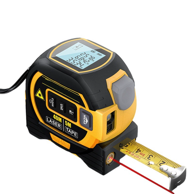 Лазерный дальномер «Три в одном» рулетка высокоточная лазерная линейка с поперечной линией инфракрасный интеллектуальный электронный измерительный прибор