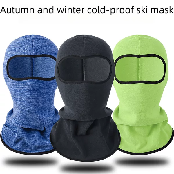 Autumn and Winter Outdoor Cycling Hood, Sports Warm Fleece Mask, Men's and Women's Motorcycle Windproof and Cold-Proof Fleece Hood