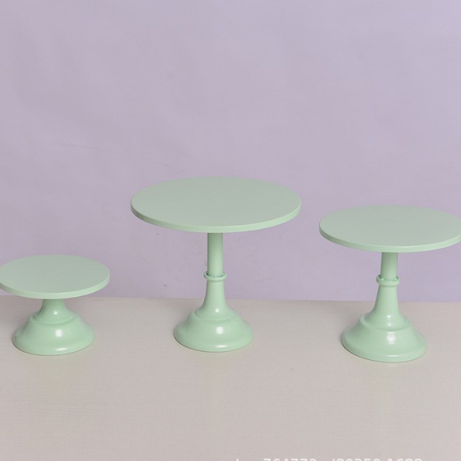 Decoración de mesa de postre bandeja de pies altos bandeja de pastel negro bandeja de frutas bandeja de bocadillos bandeja de pastel de hierro fundido propósitos de boda