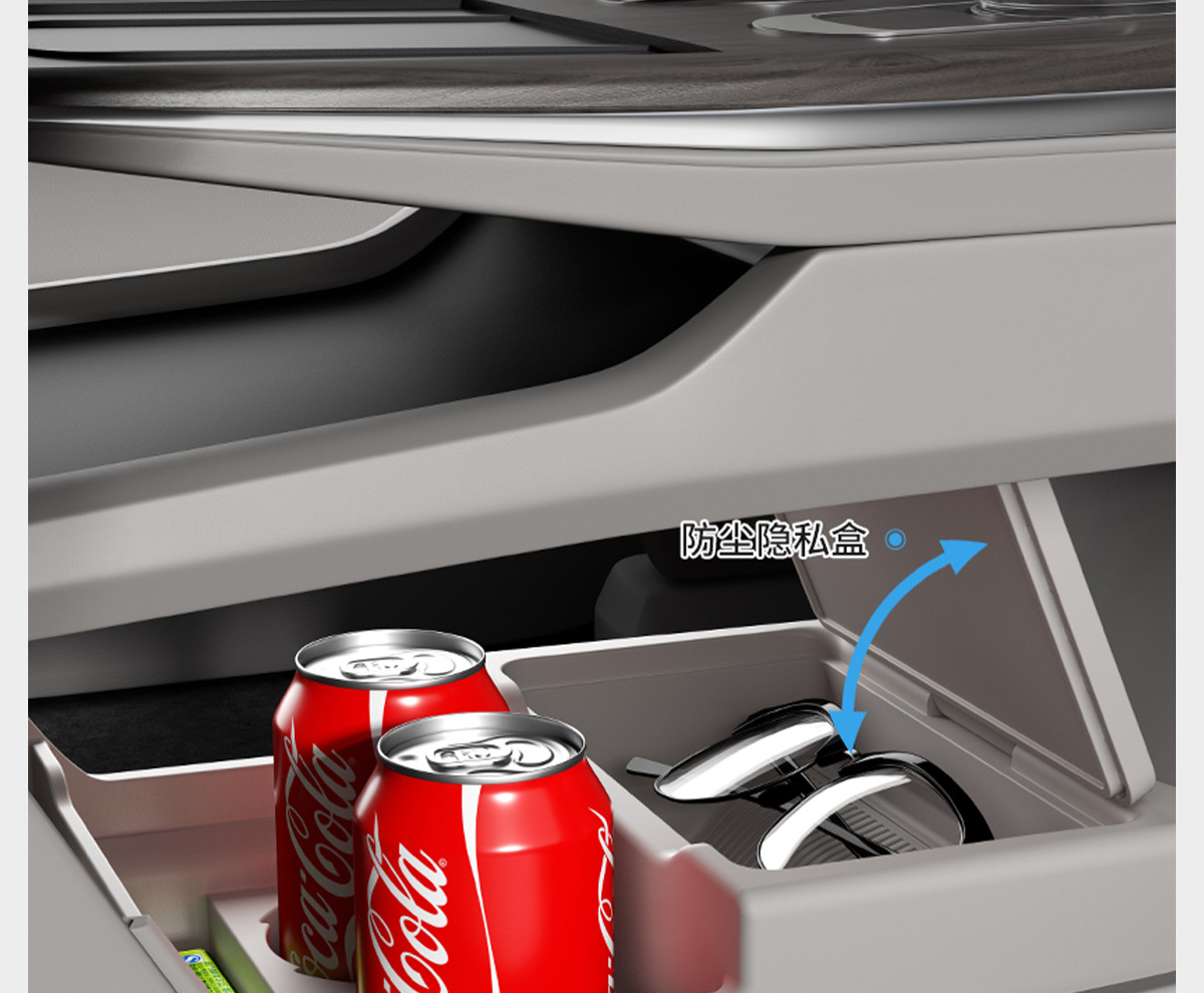 Suitable for 25 Models of Cadillac Xt5, Silicone Storage Box under the Center Console, Storage Box, Decorative Accessories