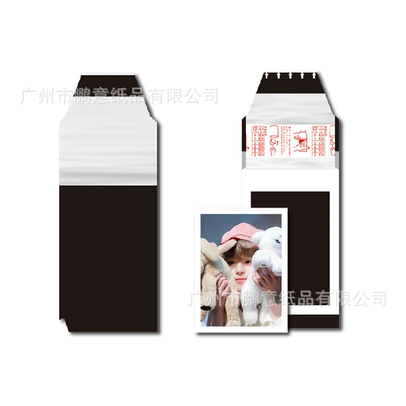 Индивидуальная отрывная карточка с имитацией Polaroid для еды зерен, маленькая карточка периферийного устройства Idol Star, двусторонняя печать по индивидуальному заказу