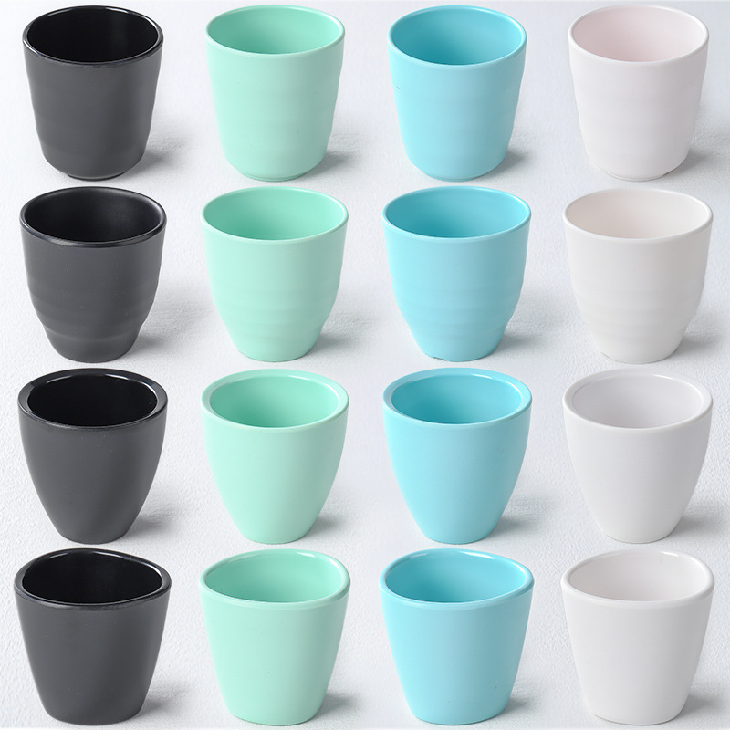 멜라민 식기 레스토랑 티 컵 상업 바 ktv 플라스틱 와인 컵 냄비 레스토랑 물 컵 뷔페 음료 컵