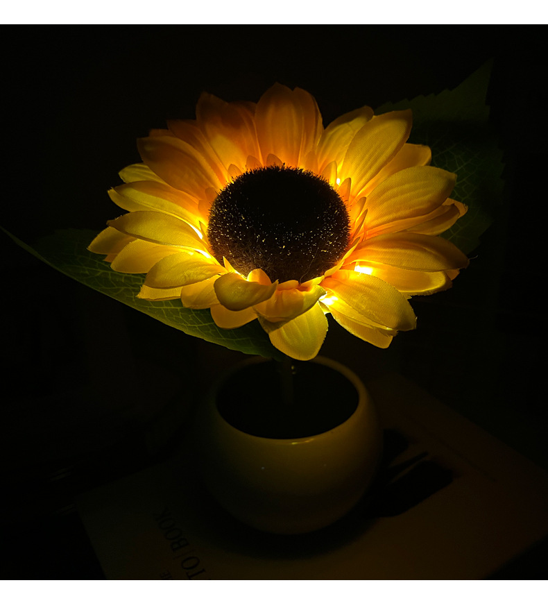 LED Sunflower Night Light
